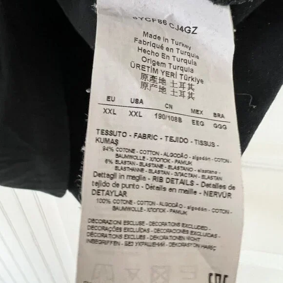 Armani Collezioni Men's Black Polo with White Collar Trim - Size XXL - Picture 4 of 4